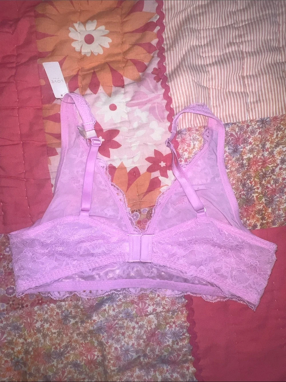 Sheer Lace Bralette and High-Waist Brief Set - Light Pink